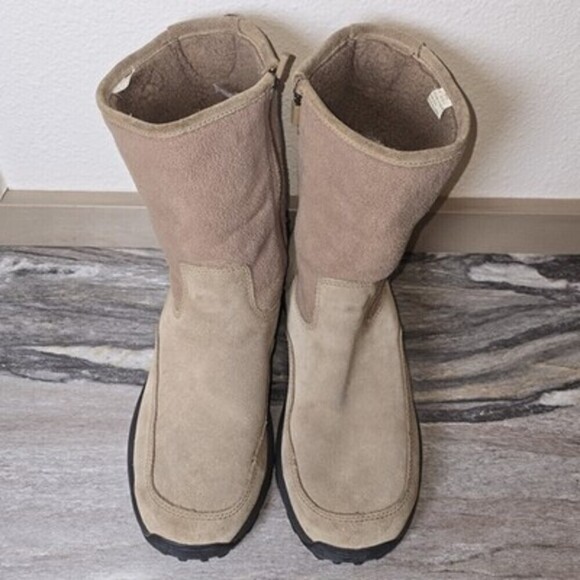 L.L.Bean Men’s Suede Insulated Winter Boots Size 11 Medium Side Zip Brown main image 9